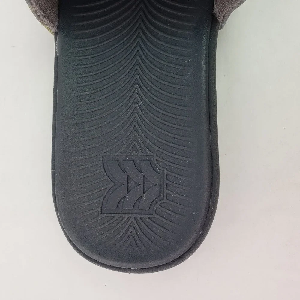 NEW All In Motion Kids Size 1Y Cypress Gray Slip On Slides Sandals